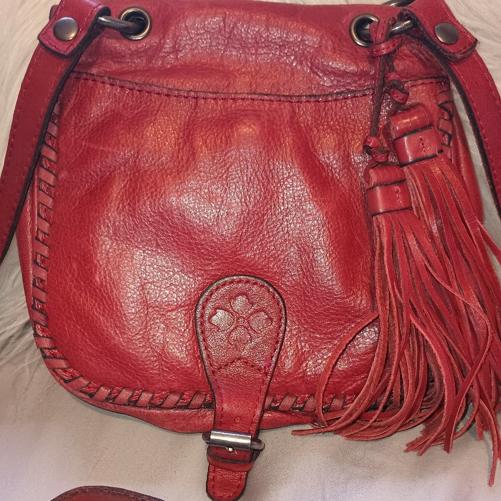 Patricia Nash Red Crossbody Bag